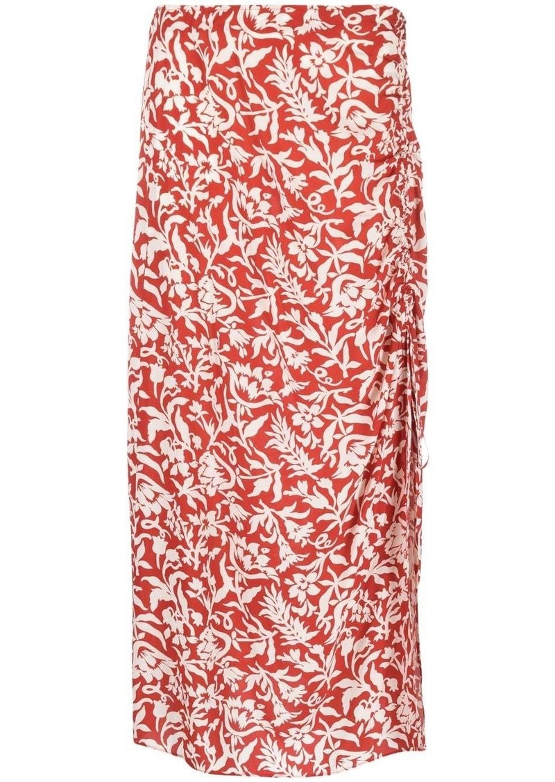 Ralph Lauren: Polo floral print midi skirt