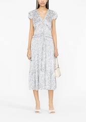 Ralph Lauren: Polo floral-print plissé dress