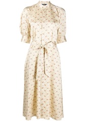 Ralph Lauren: Polo floral print satin tea dress
