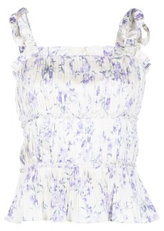 Ralph Lauren: Polo floral-print sleeveless blouse