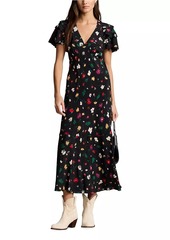 Ralph Lauren: Polo Floral Silk Crêpe Midi-Dress