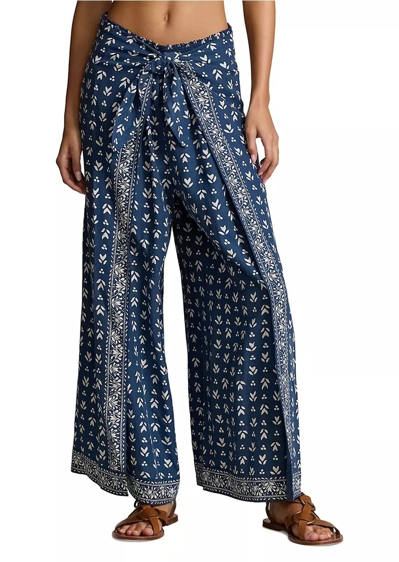 Ralph Lauren: Polo Floral Twill Wide-Leg Pants