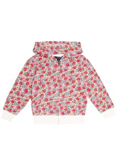 Ralph Lauren: Polo Polo Ralph Lauren Kids Floral zipped cotton hoodie