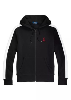 Ralph Lauren Polo Full-Zip Double-Knit Logo Hoodie