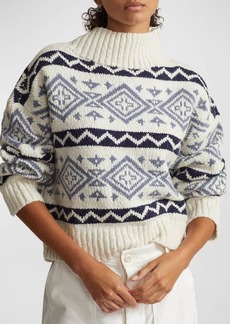 Ralph Lauren: Polo Geo-Motif Wool-Blend Sweater