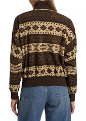 Ralph Lauren: Polo Geometric Polar Fleece Quarter-Zip Sweater