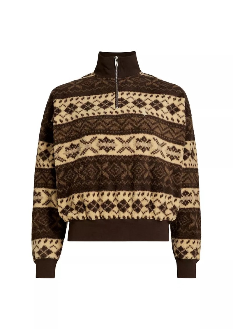 Ralph Lauren: Polo Geometric Polar Fleece Quarter-Zip Sweater