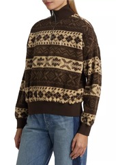 Ralph Lauren: Polo Geometric Polar Fleece Quarter-Zip Sweater