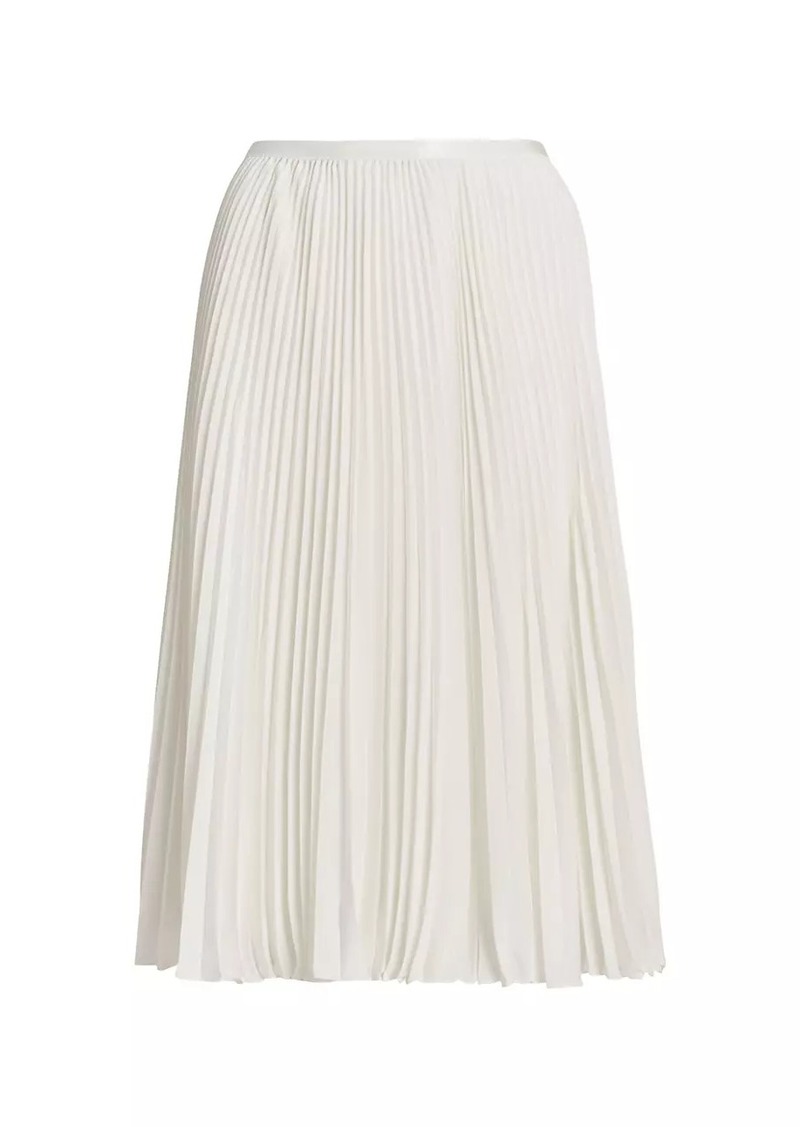 Ralph Lauren: Polo Georgette Pleated Midi-Skirt