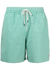 Ralph Lauren Polo gingham-check print swim shorts