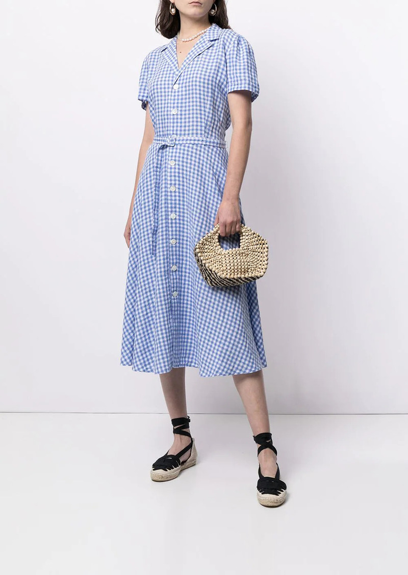 gingham polo shirt dress