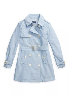 Ralph Lauren: Polo Girl's Double-Breasted Trench Coat