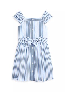 Ralph Lauren: Polo Girl's Poplin Striped Dress