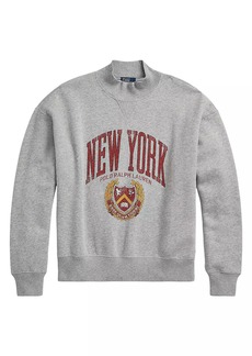 Ralph Lauren: Polo Graphic Cotton Fleece Pullover Sweatshirt