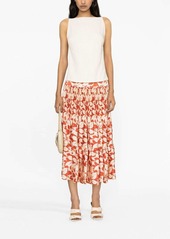 Ralph Lauren: Polo graphic-print pleated skirt