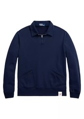 Ralph Lauren Polo Half-Zip Fleece Long-Sleeve Polo Sweatshirt