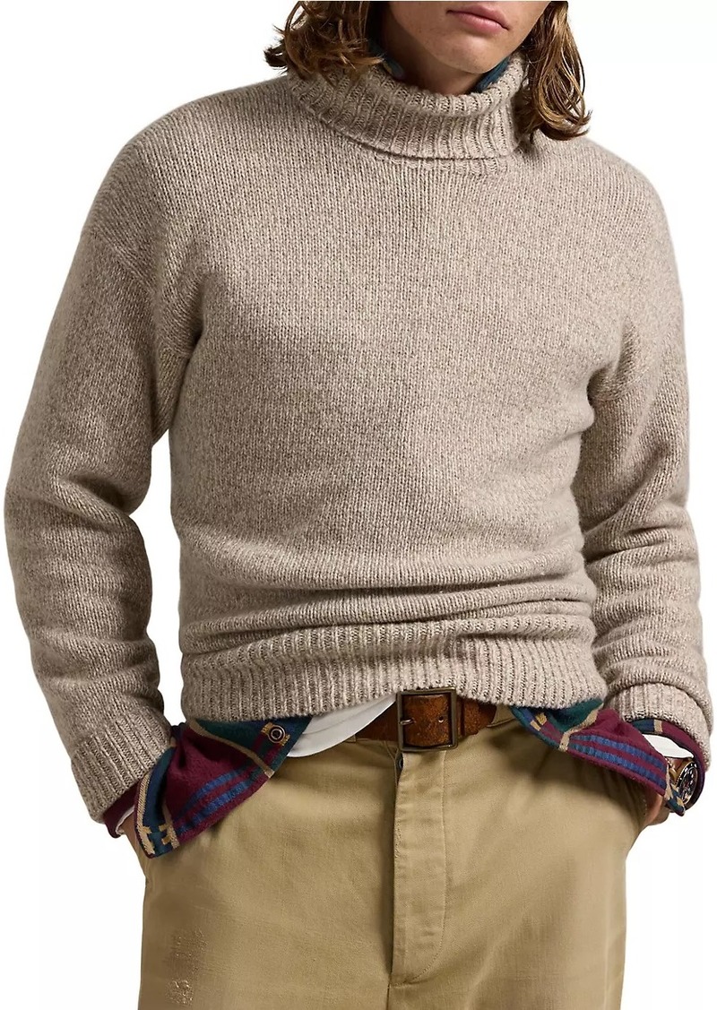 Ralph Lauren Polo Heavyweight Wool-Blend Knit Turtleneck Sweater