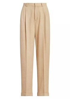 Ralph Lauren: Polo Herringbone Wide-Leg Wool Trousers