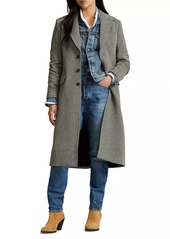 Ralph Lauren: Polo Herringbone Wool-Blend Single-Breasted Coat