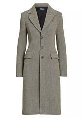 Ralph Lauren: Polo Herringbone Wool-Blend Single-Breasted Coat