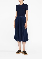 Ralph Lauren: Polo high-waisted pleated midi skirt