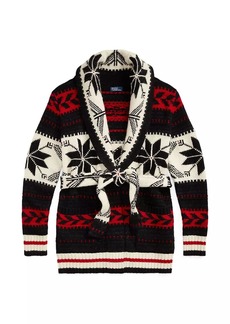 Ralph Lauren: Polo Intarsia-Knit Wool-Blend Cardigan