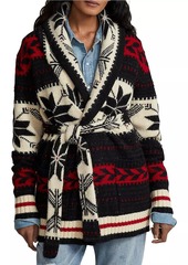 Ralph Lauren: Polo Intarsia-Knit Wool-Blend Cardigan