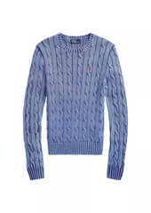 Ralph Lauren: Polo Julianna Cotton Textured Cable-Knit Sweater