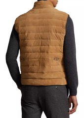 Ralph Lauren Polo Kent Suede Quilted Vest