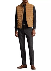 Ralph Lauren Polo Kent Suede Quilted Vest