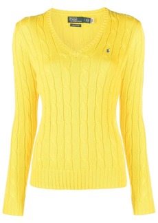 Ralph Lauren: Polo Kimberly cable knit V-neck jumper