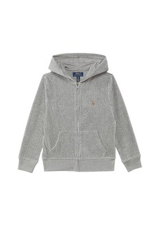 Ralph Lauren: Polo Knit Corduroy Full Zip Hoodie (Big Kid)