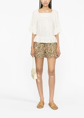 Ralph Lauren: Polo lace-trim linen blouse