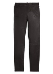 Ralph Lauren: Polo lambskin straight-leg trousers