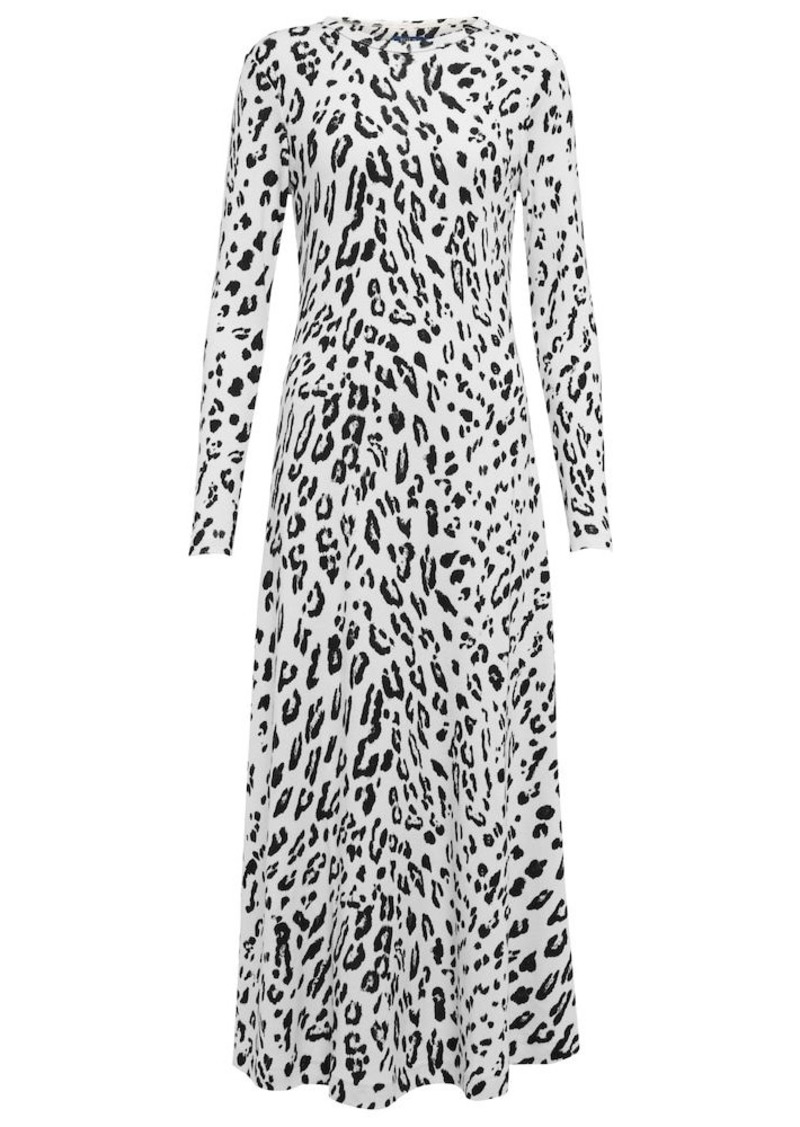 Ralph Lauren: Polo Polo Ralph Lauren Leopard-print wool-blend maxi dress