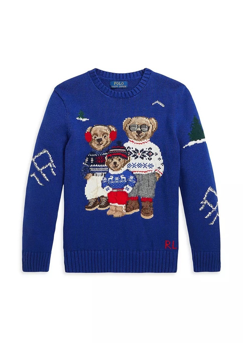 Ralph Lauren: Polo Liitle Boy's & Boy's Polo Bear Family Sweater