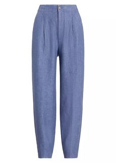 Ralph Lauren: Polo Linen Curved Tapered Pants