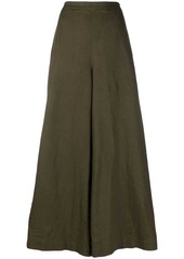 Ralph Lauren: Polo linen palazzo flat-front trousers