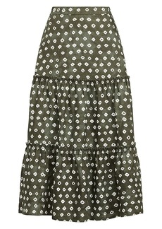 Ralph Lauren: Polo Linen Tiered Midi Skirt