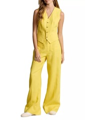 Ralph Lauren: Polo Linen Wide-Leg Flare Pants