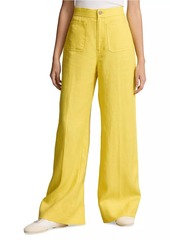 Ralph Lauren: Polo Linen Wide-Leg Flare Pants