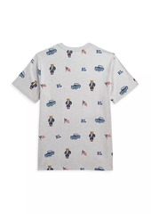 Ralph Lauren: Polo Little Boy's & Boy's Americana Polo Bear Crewneck T-Shirt