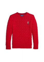 Ralph Lauren: Polo Little Boy's & Boy's Cotton Cable-Knit Sweater