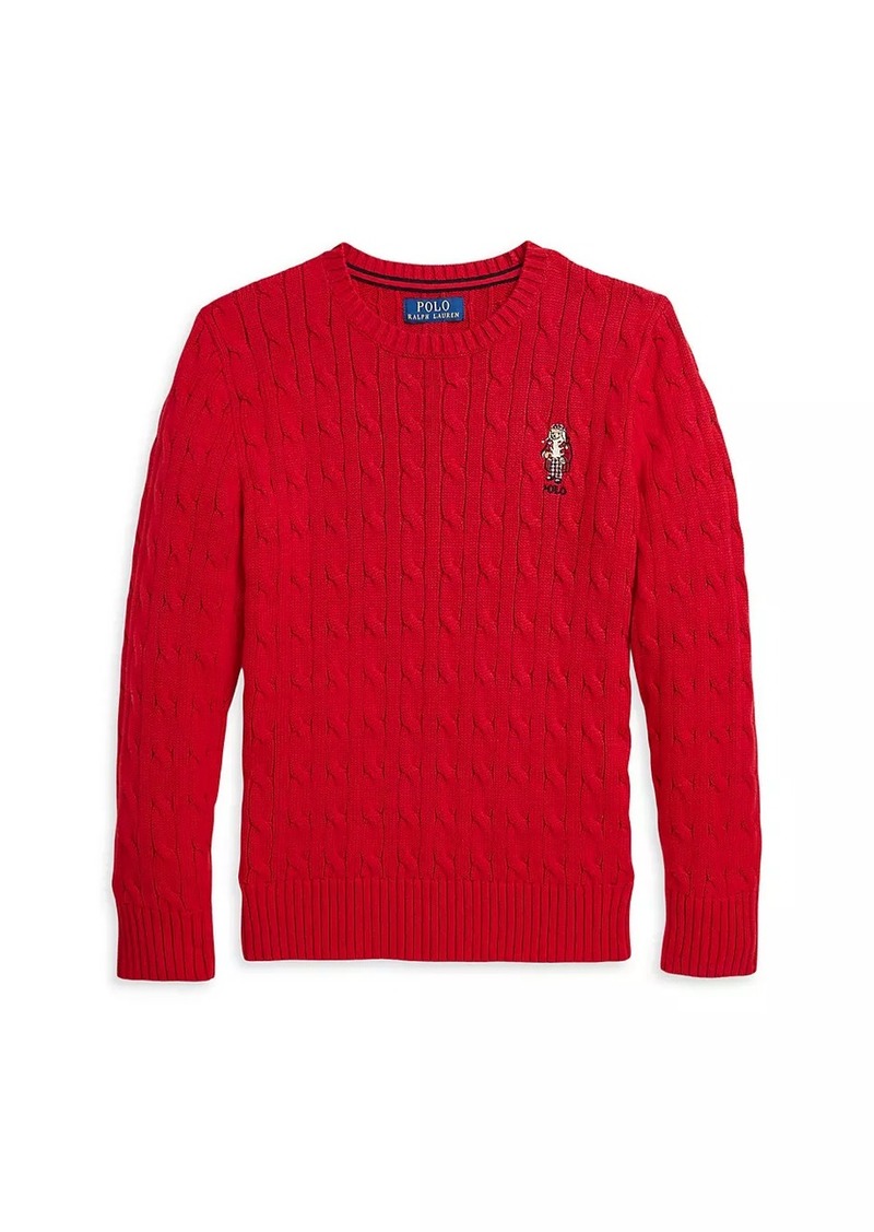 Ralph Lauren: Polo Little Boy's & Boy's Cotton Cable-Knit Sweater