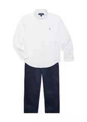 Ralph Lauren: Polo Little Boy's & Boy's Cotton Oxford Sport Shirt