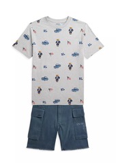 Ralph Lauren: Polo Little Boy's & Boy's Denim Cargo Shorts