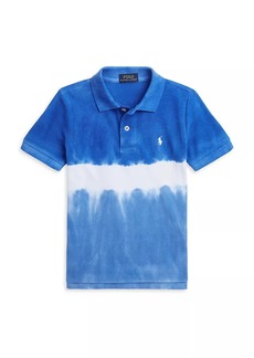 Ralph Lauren: Polo Little Boy's & Boy's Dip-Dye Mesh Polo Shirt