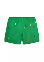 Ralph Lauren: Polo Little Boy's & Boy's Embroidered Pony Swim Shorts