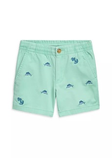 Ralph Lauren: Polo Little Boy's & Boy's Embroidered Twill Shorts