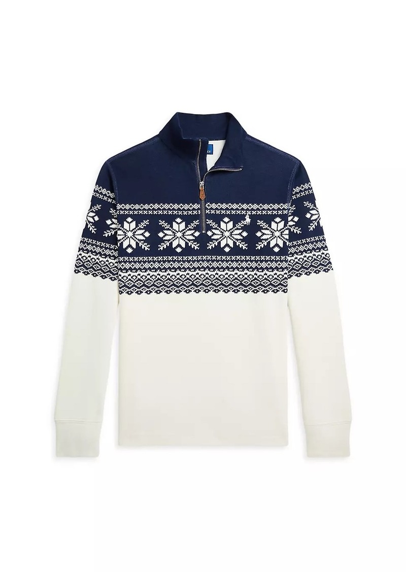 Ralph Lauren: Polo Little Boy's & Boy's Fair Isle Half-Zip Pullover